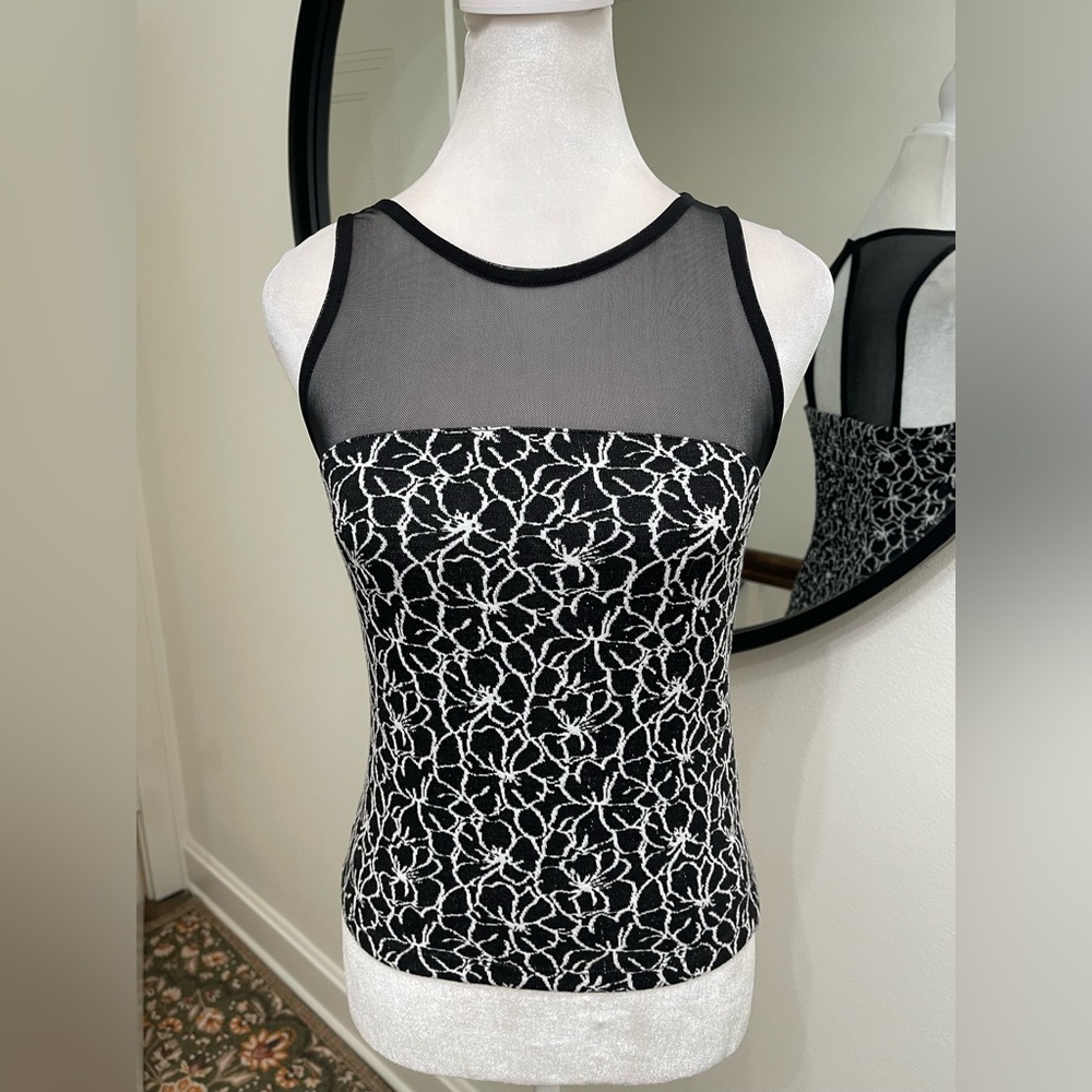 NWT Anthropologie Maeve Illusion Top size Small new black color - Picture 5 of 7